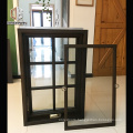 Factory outlet american crank casement window aluminum with grill design